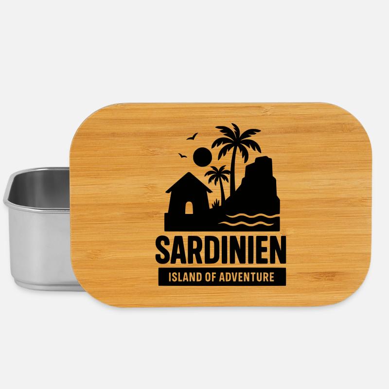 Points de repère de la Sardaigne - Boîte à goûter - argent