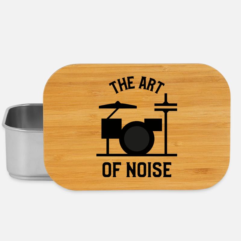Die Kunst des Lärms – Drumkit-Design - Lunch Box - Silber