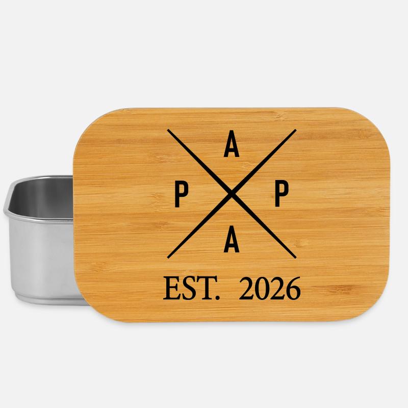 Papa Est. 2026 - Lunch Box - Silber