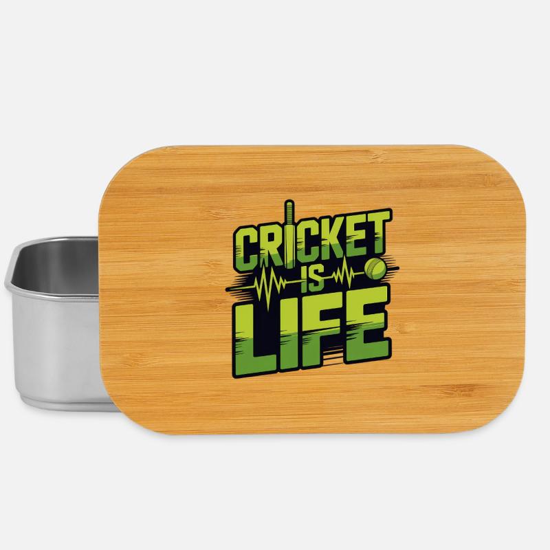 Drôle de cricket : Jeu de cricket vintage - Boîte à goûter - argent