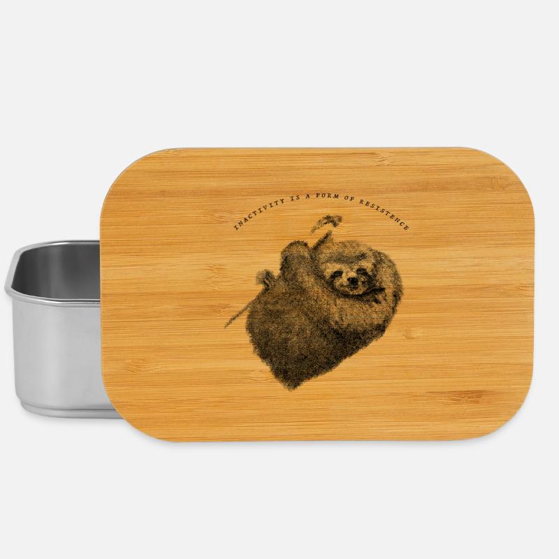 Faultier_Sloth - Lunch Box - Silber