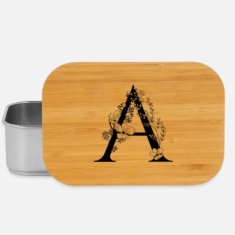 Alphabet A - Lunch Box - Silber