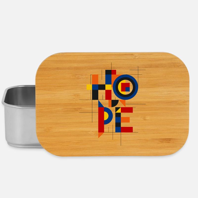 Lettrage géométrique Hope - Boîte à goûter - argent