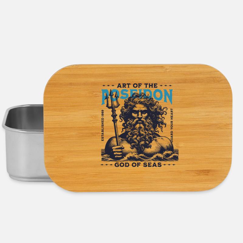 Poseidon Meeresgott  - Lunch Box - Silber