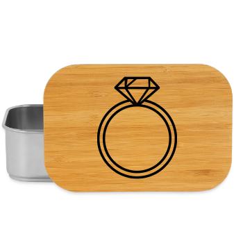wedding ring, - Lunch Box - silver - Front