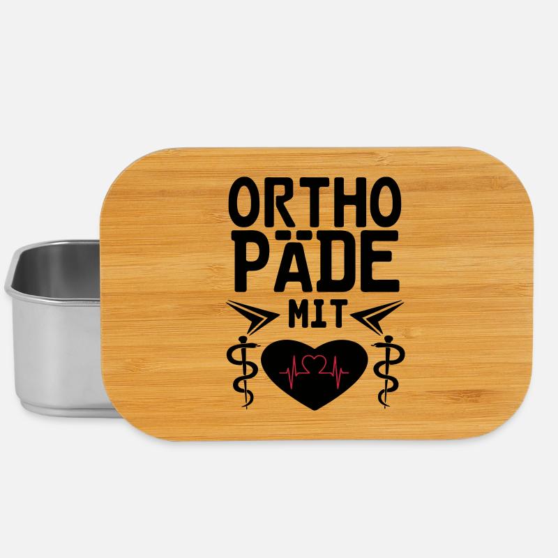 Orthopäde mit Herz Geschenk - Lunch Box - Silber