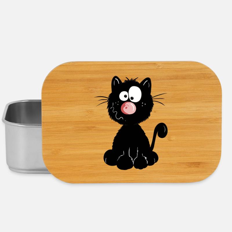 Chat Noir - Boîte à goûter - argent