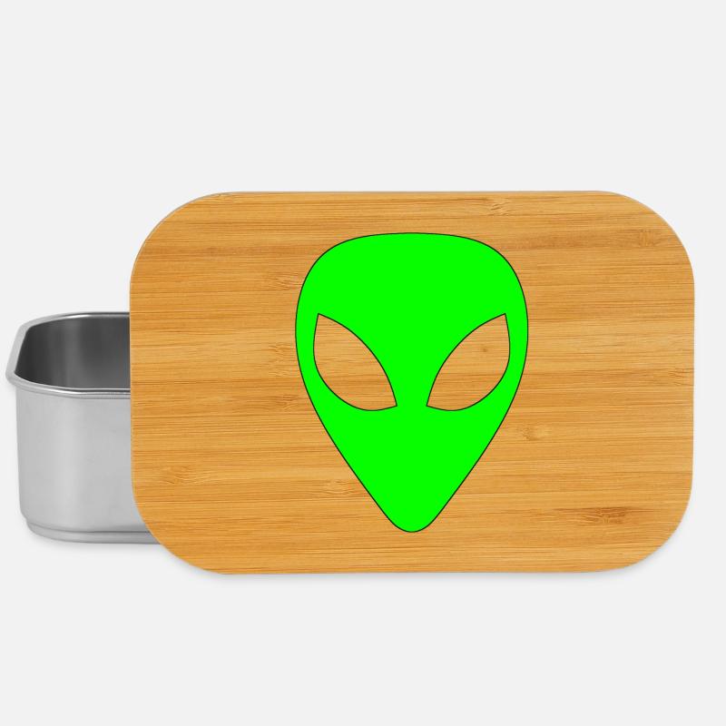 Alien - Hellgrün - Lunch Box - Silber