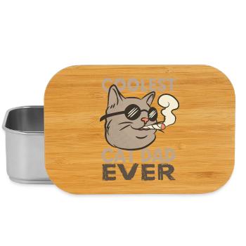 Katzenpapa - Lunch Box - Silber - Vorne