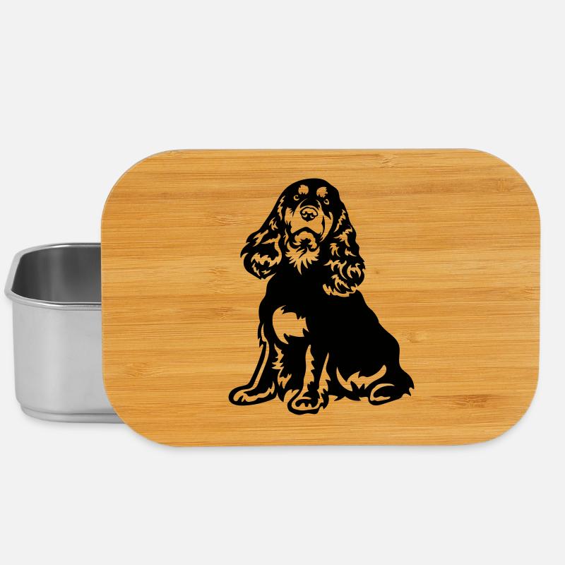 Cocker Spaniel - Lunch Box - Silber