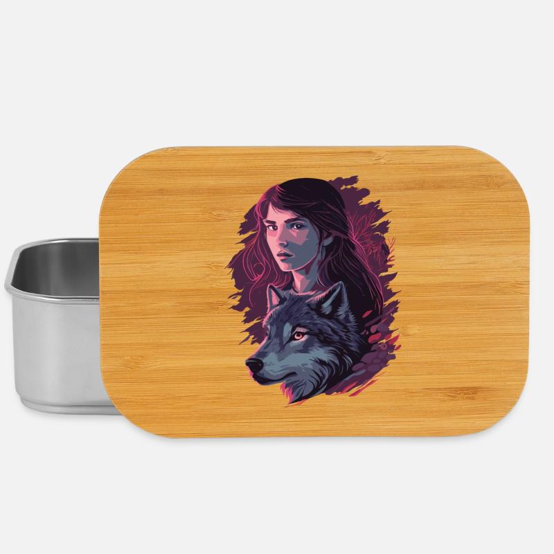 Wolfsmädchen - Lunch Box - Silber