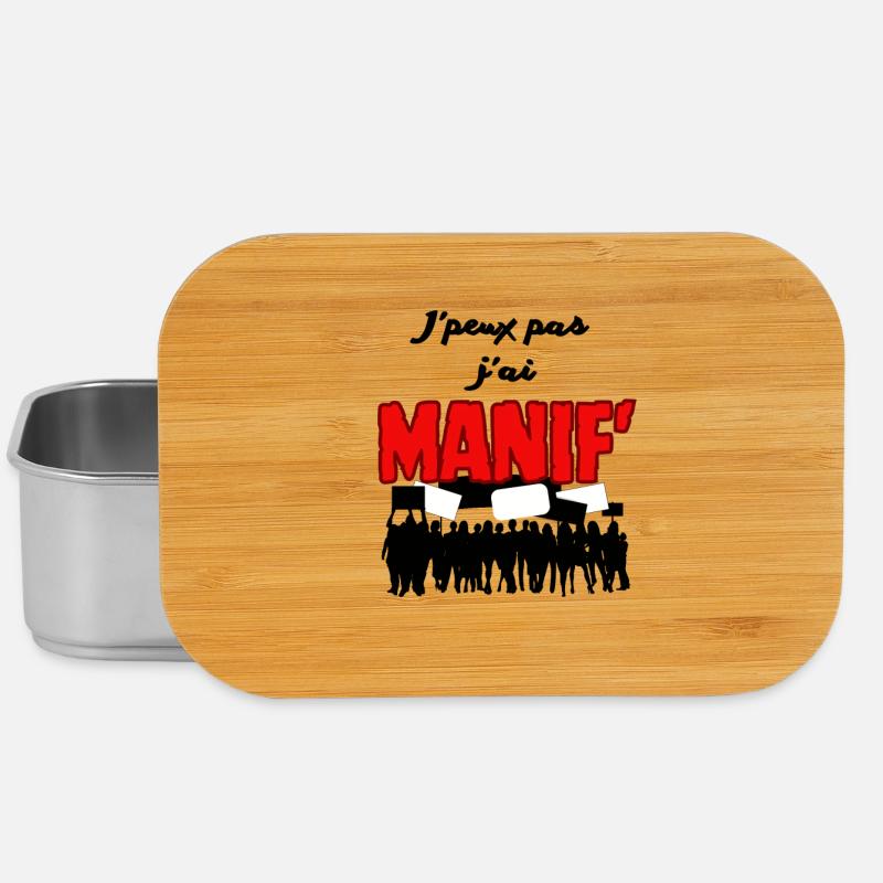 Manif - Boîte à goûter - argent