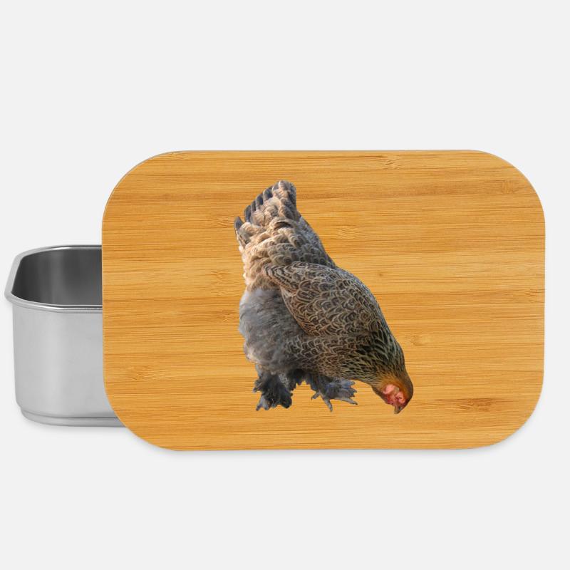 Huhn - Lunch Box - Silber