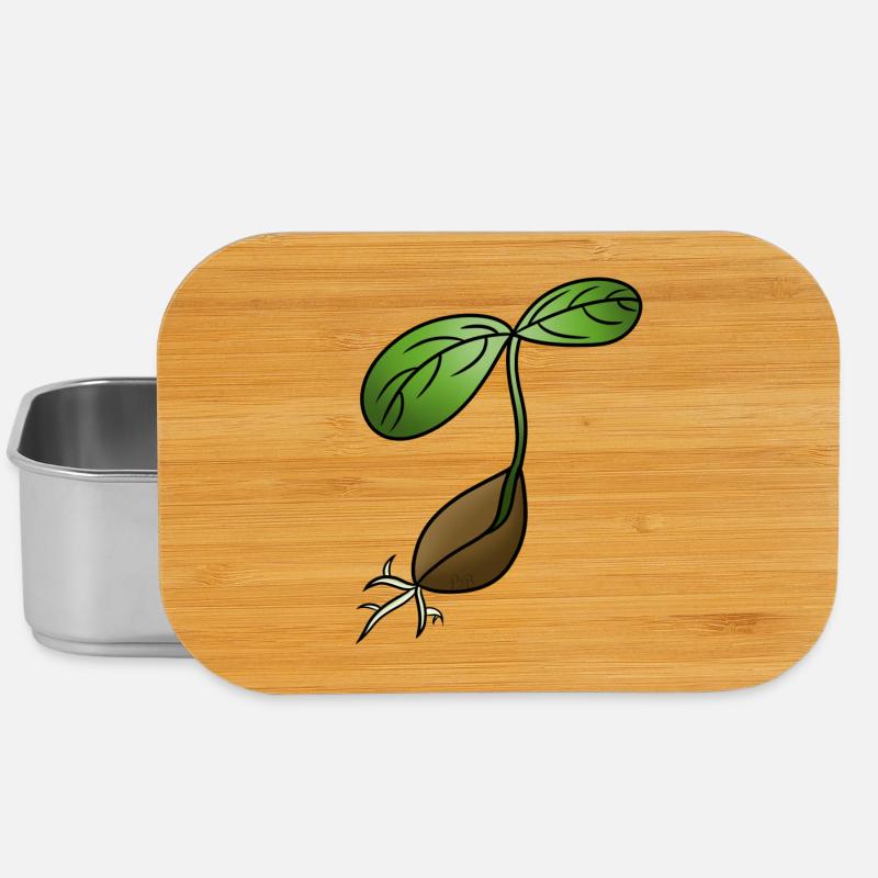 Germination! By Pousse2Bamboo ! - Lunch Box - silver
