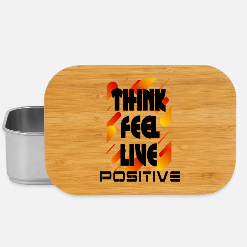 think feel live positive v2 - Boîte à goûter - argent