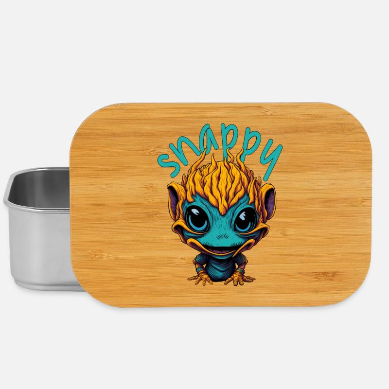 Snappy Alien - Lunch Box - Silber