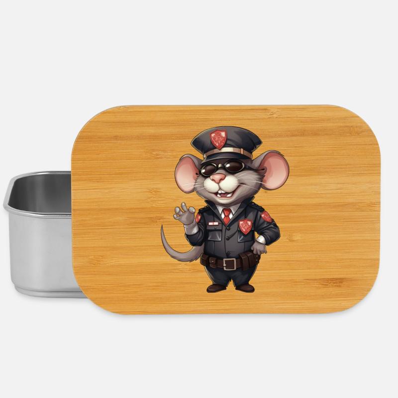 Rats Policeman - Lunch Box - silver
