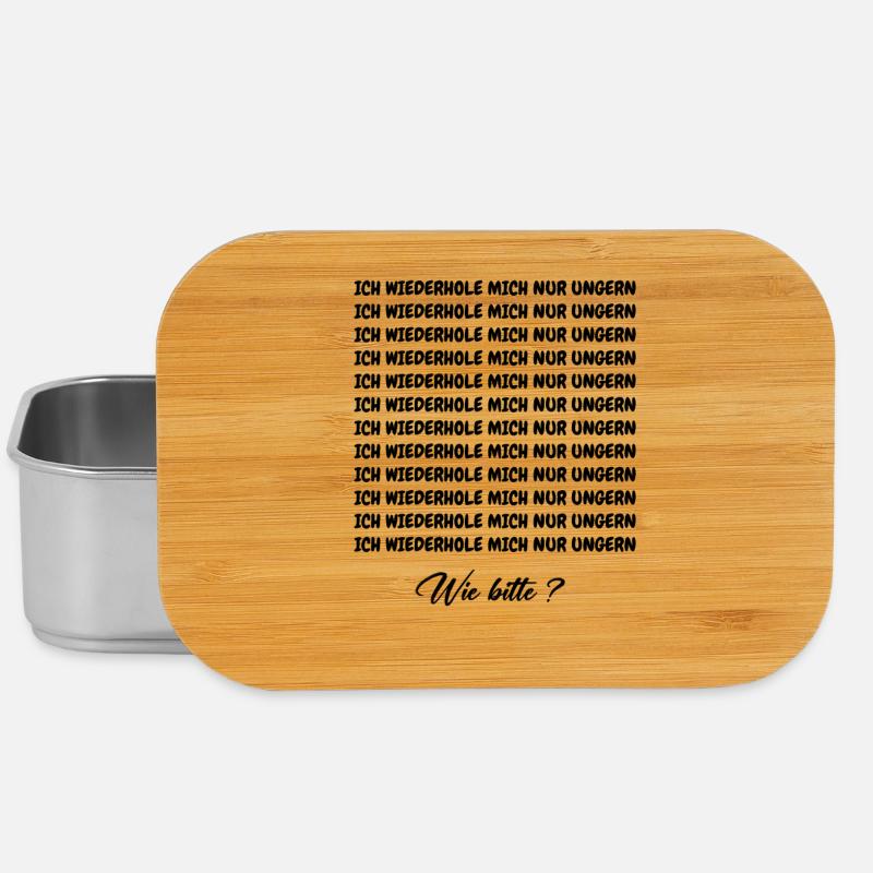 I DON'T LIKE TO REPEAT MYSELF - Lunch Box - silver