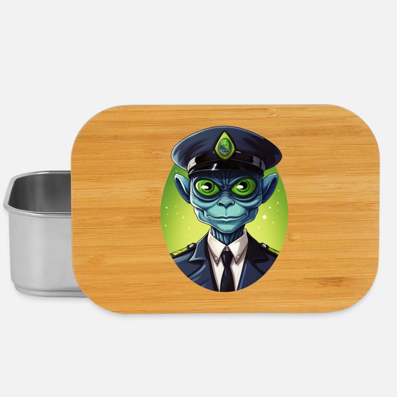 Alien Cop - Lunch Box - silver