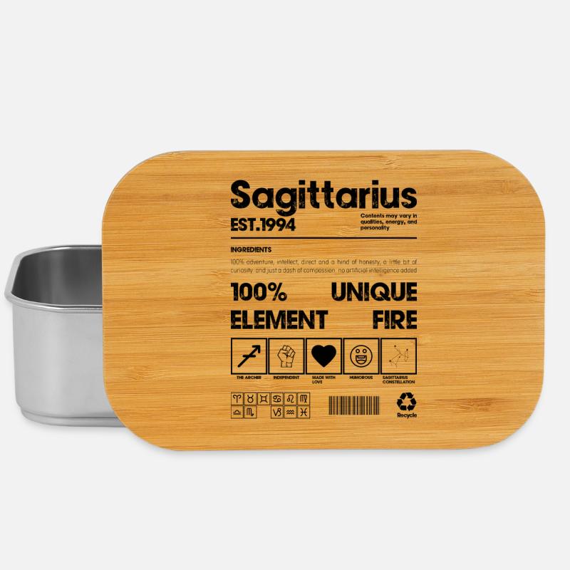 Black Minimal Square - Lunch Box - silver