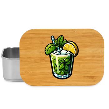 Mojito Cocktail Rhum Citron Vert Menthe - Boîte à goûter - argent - Devant