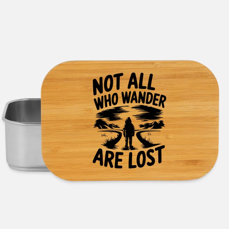Not All Who Wander Are Lost - Lunch Box - silver