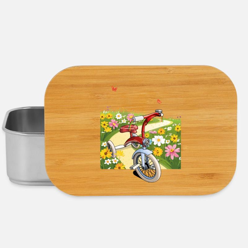 Ausflug mit Dreirad - Lunch Box - Silber