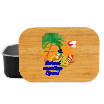 Vacances scolaires - Boîte à goûter - noir - Devant