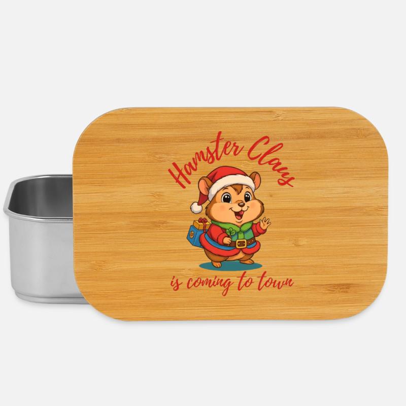 Hamster Claus - Lunch Box - Silber