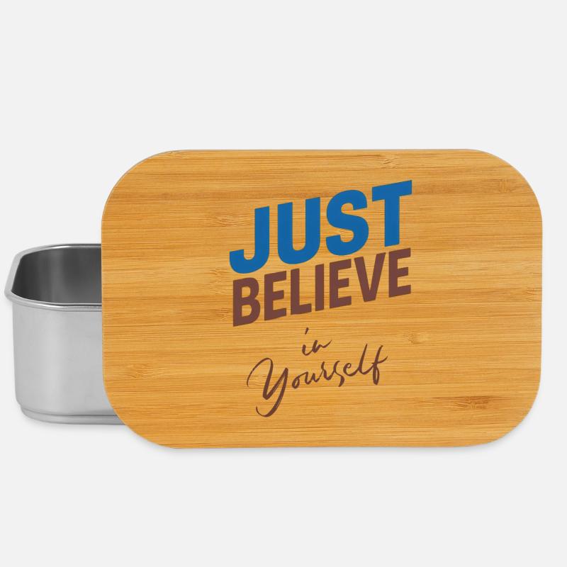 JUST BELIEVE IN YOURSELF  - Boîte à goûter - argent