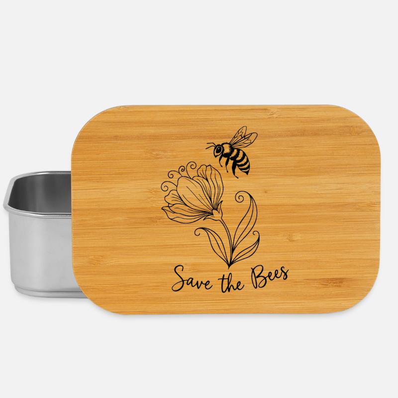 Sauvez les abeilles - Boîte à goûter - argent