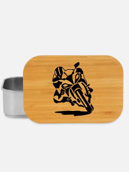 Motorrad - Lunch Box - Silber