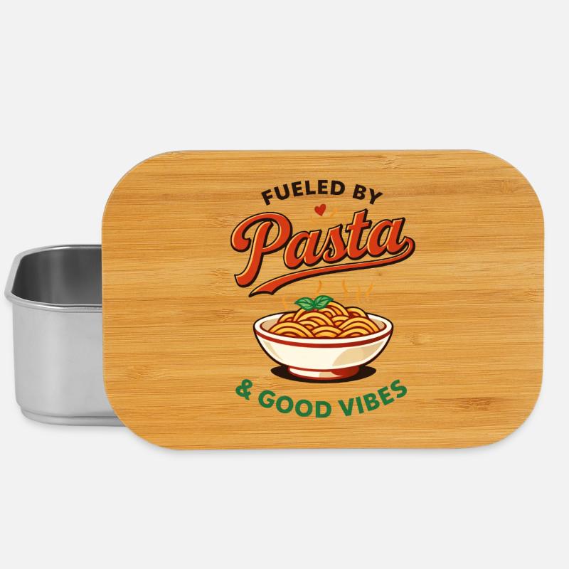 Pasta & Gute Vibes Logo - Boîte à goûter - argent