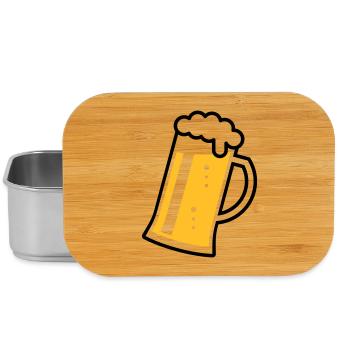 Maßkrug (Bier / Bierseidel / Bierglas / R /// 2C)  - Lunch Box - Silber - Vorne