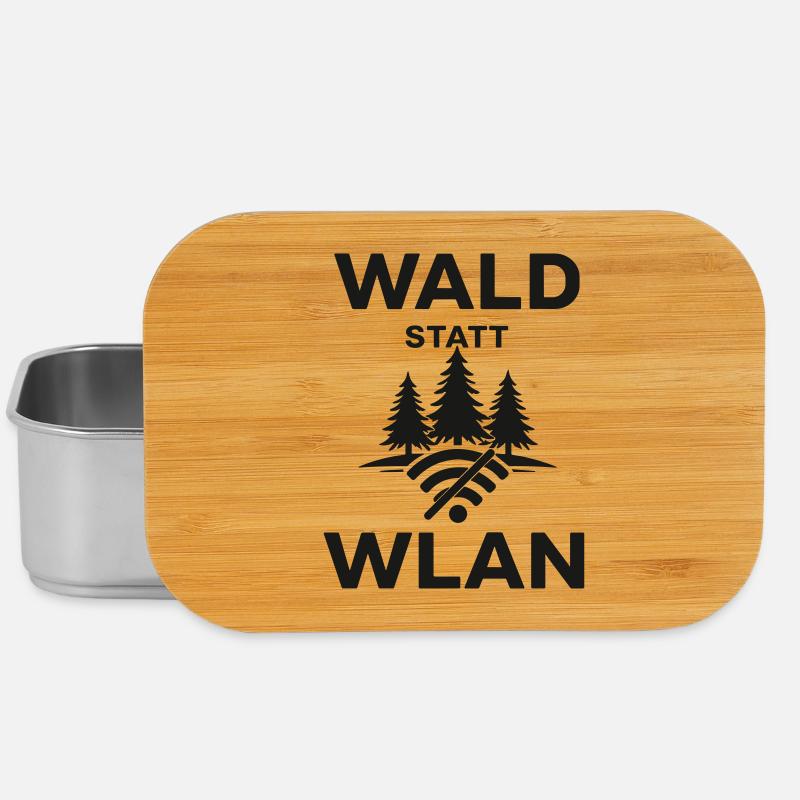 Wald statt WLAN - Lunch Box - Silber