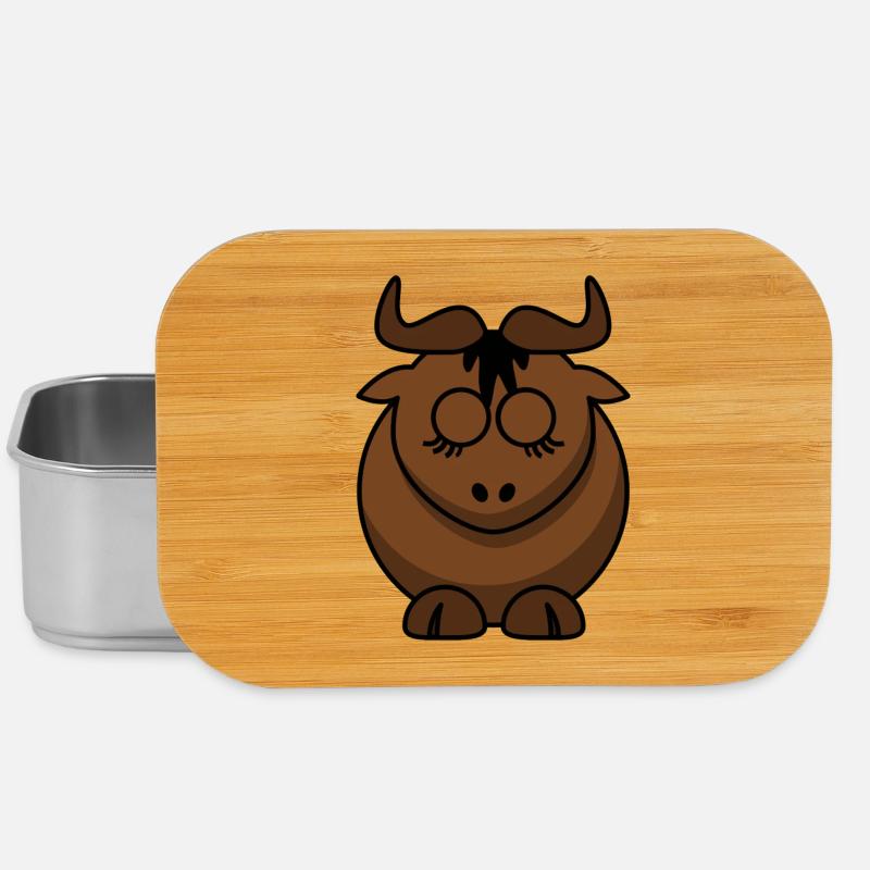 Braunbock Gesichtsdesign - Lunch Box - Silber