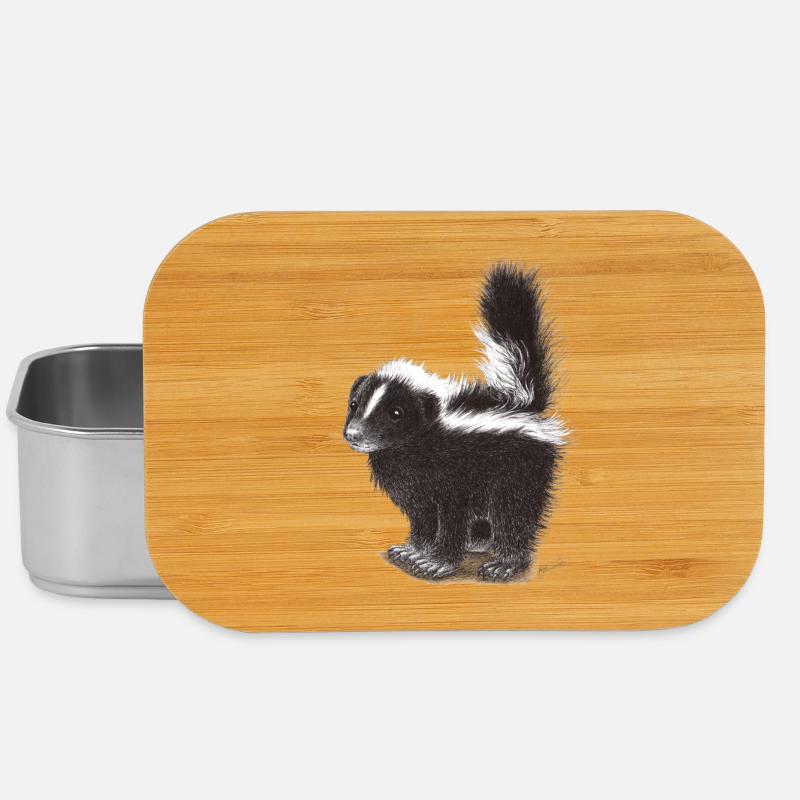 Mouffette cool mignonne - Boîte à goûter - argent