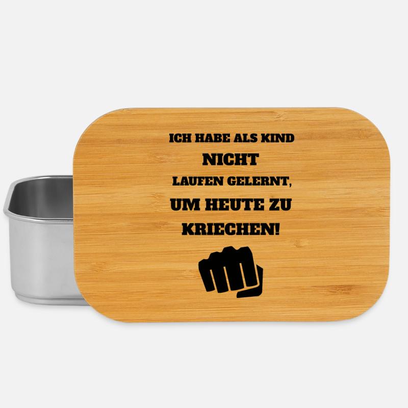 Cooler Spruch - Lunch Box - Silber