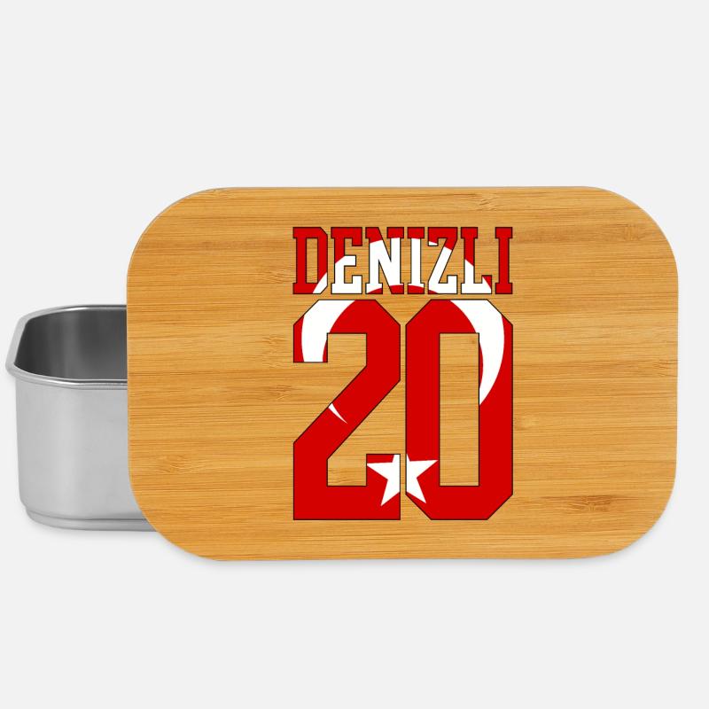 Denizli 20 Turkish Flag - Lunch Box - silver
