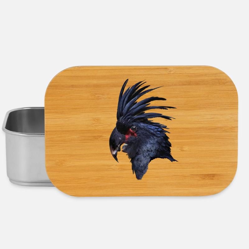 Papagei - Lunch Box - Silber