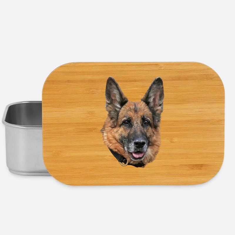 Schäferhund - Lunch Box - Silber