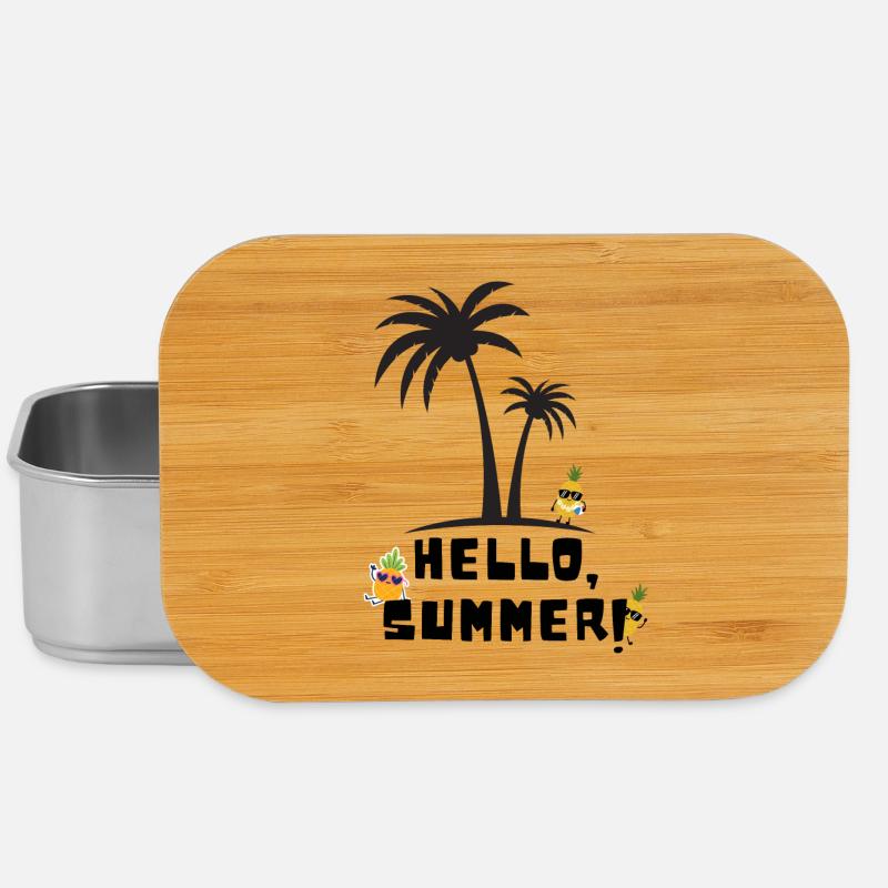 Hello summer - Lunch Box - Silber