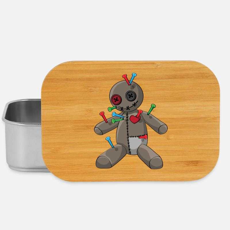Phasmophobia Voodoo Puppe mit bunte Nadeln - Lunch Box - Silber