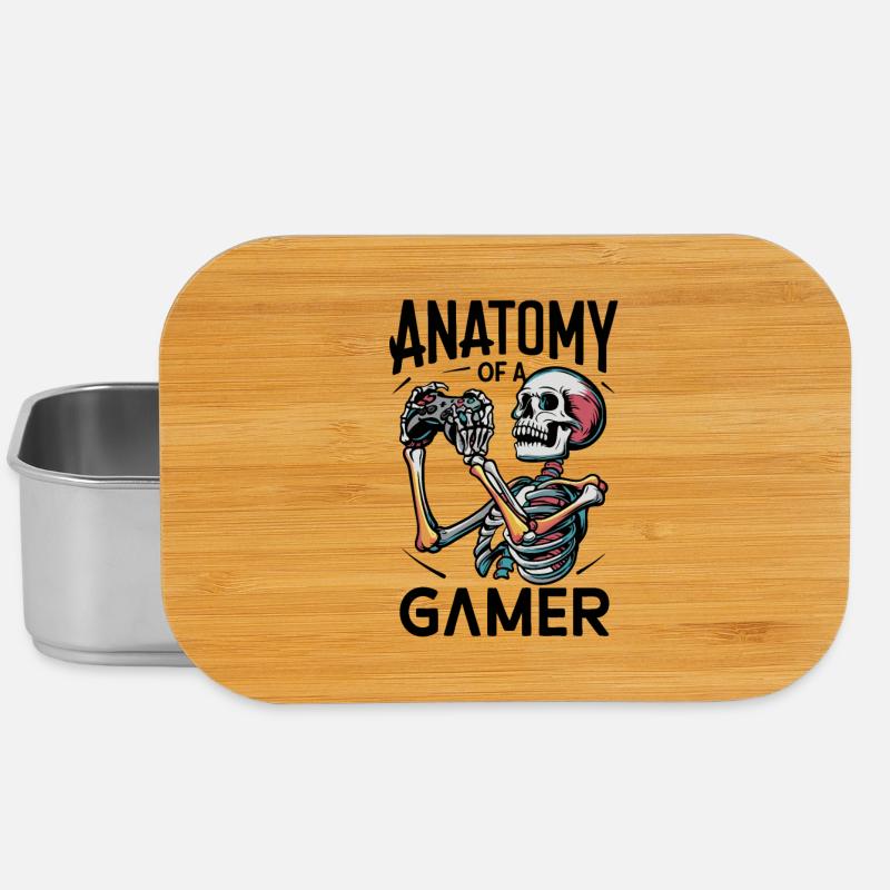 Kniezekskool with Skeletal Flames - Lunch Box - silver