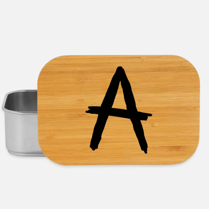Buchstaben A - Lunch Box - Silber