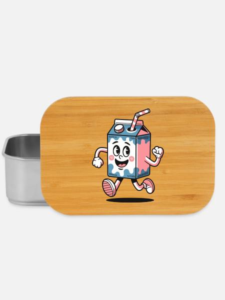 Milchtüte Maskottchen Dash - Lunch Box - Silber