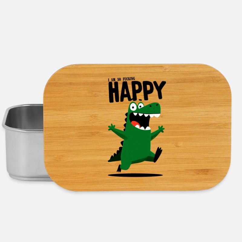 Happy Croc - Lunch Box - Silber