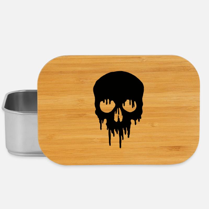Spooky Skull – Halloween Design - Lunch Box - silver