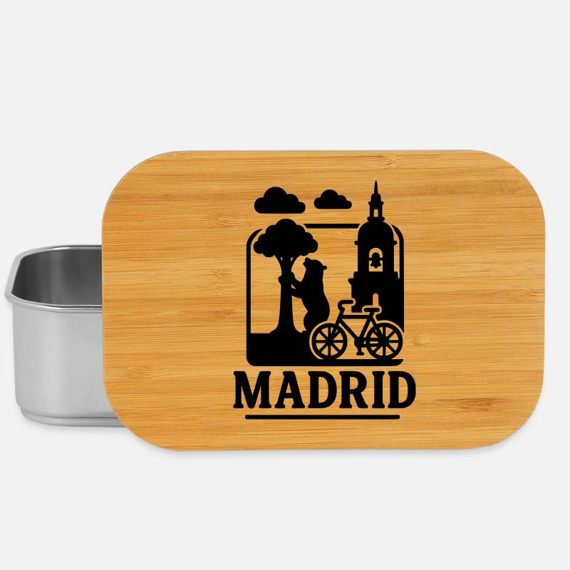 Monuments de Madrid - Boîte à goûter - argent