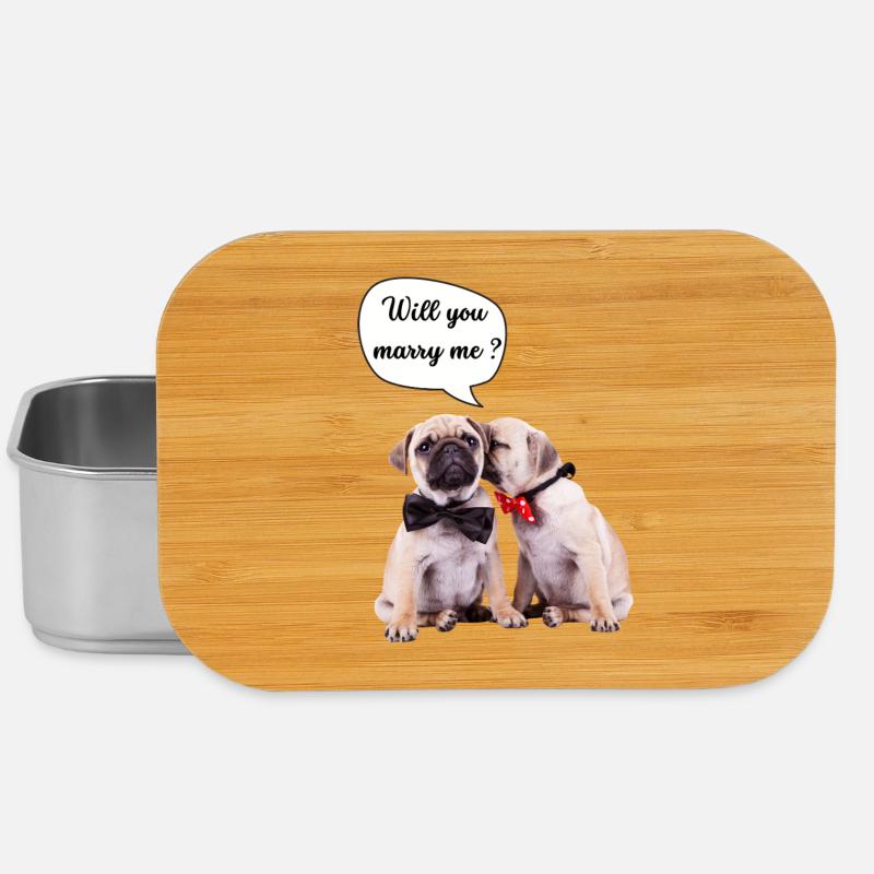 Willst du mich heiraten? - Lunch Box - Silber